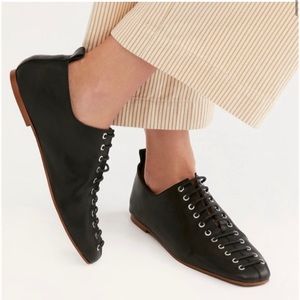 Free People pipelines black flats, NWOB.